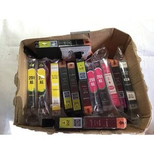 Lot 251 Ink-3 Yellow 251XL, 5 Yellow 251Y, 3 Magenta 251XL, 1Magenta 251 M, 1 Bl
